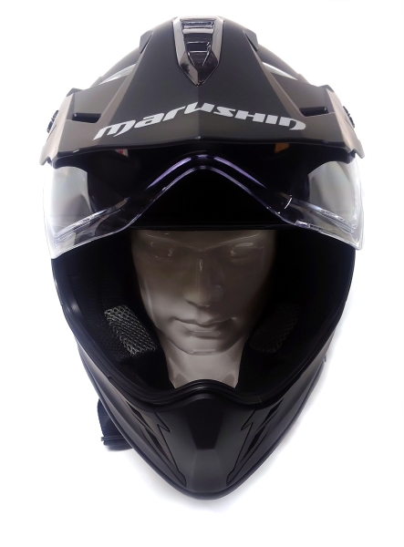 MARUSHIN RS-MX Dirt Motocross-Helm in Mattschwarz